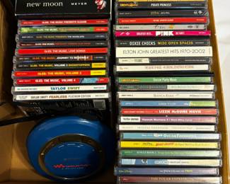 Lot #193 - Sony Walkman & CD Lot, Including Taylor Swift Uncensored Self-titled Debut CD