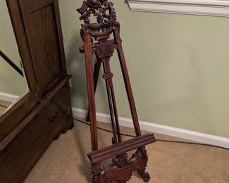Lot #153 - Antique Carved Wood Easel