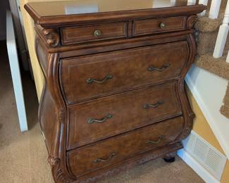 Lot #110 - Vintage Secretary Desk Chest of Drawers