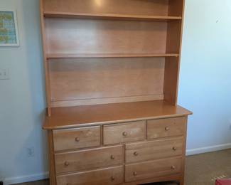 Lot #162 - Wooden Dresser with Hutch