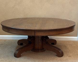 Lot #12 - Round Oak Coffee Table