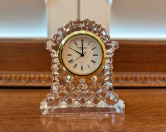 Lot #122 - Waterford Mini Crystal Clock