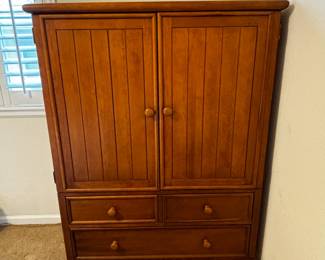 Lot #194 - Pottery Barn Wooden Armoire