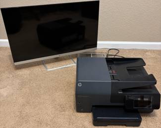 Lot #138 - HP Officejet Pro 6835 All-in-One Printer and HP Monitor