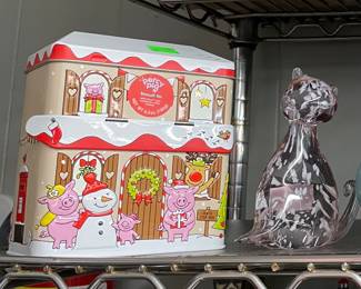 Christmas Tin, Murano Cat