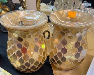 Gold Mirrored Candle Jars