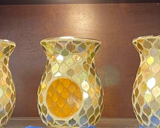 Gold Mirrored Candle Jars