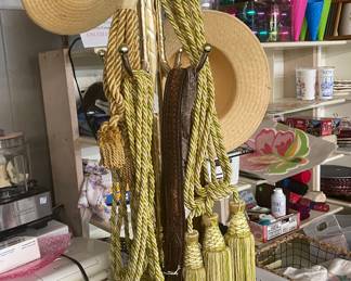 Assorted Cording Curtain Tie Backs, Oriental Good Luck Mirror Decor'
