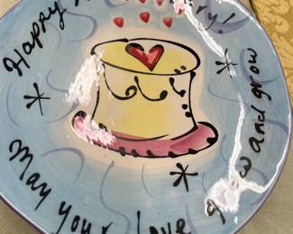 Happy Anniversary Plate