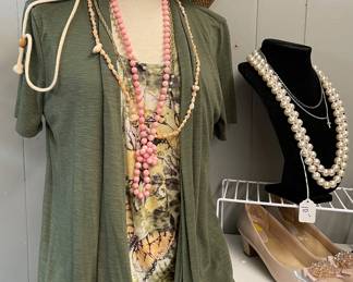 Assorted Jewelry, Womens Clothing, Shoes, Hats