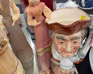 Toby Jug, Corn Husk Dolls