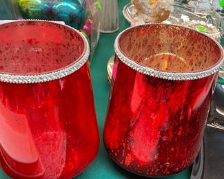 Mercury Glass Red Decor'