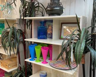 Silk Tree Plants, Ice Cream Server Glasses Plasticware