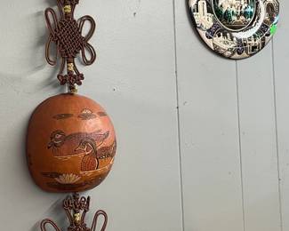 Coconut Wall Good Luck Decor, Decorative Plate