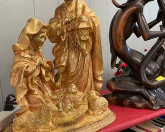 Holy Family Gold Overlay Decor'