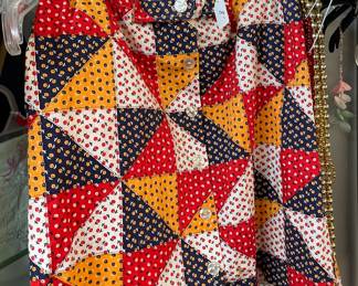 Hand Made Ladies Skirt Quilted Pattern