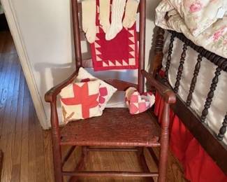 Wonderful early painted rocker.