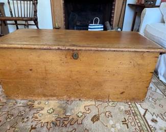 Pins blanket box. Rug not for sale.