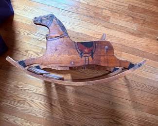 Vintage rocking horse- all original