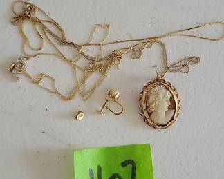 Marked 14KT Gold