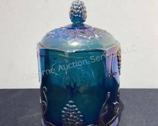 Carnival glass candy dish