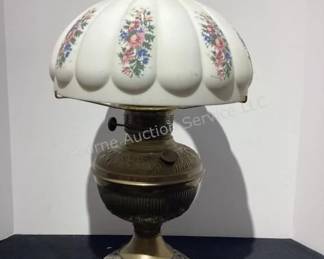 Vintage electrified oil lamp
