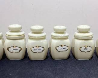 Wheaton spice jars
