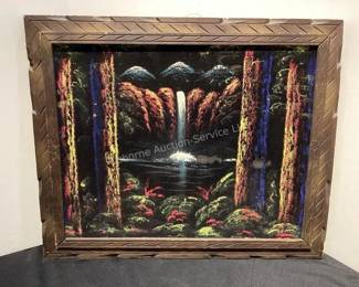 Velvet painted picture