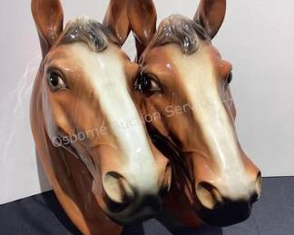 Large Norcrest horse heads
