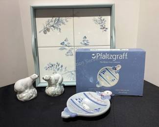 Pfaltzgraff polar bear items
