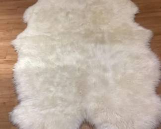 Sheepskin rug