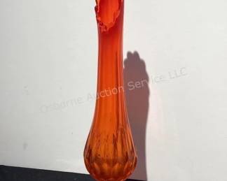 MCM orange vase