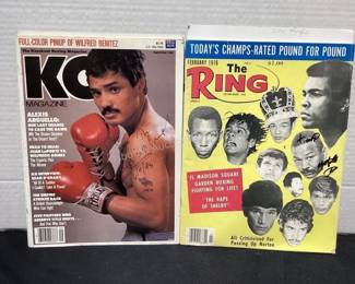 Vintage wrestling magazines (signed)
