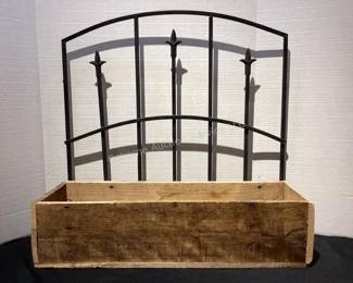 Planter box with trellis