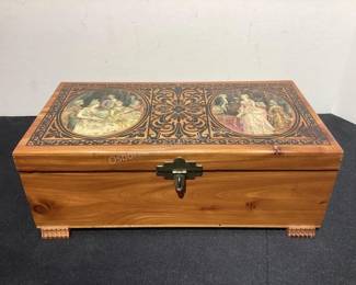 Wood hankie box