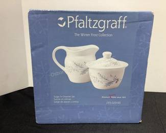 New Pfaltzgraff creamer & sugar