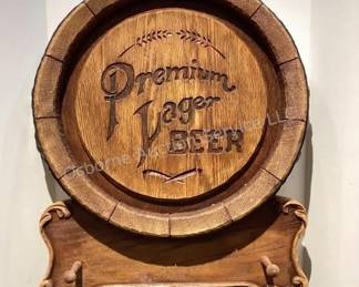 Premium Lager sign with pegs