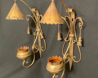 Palladio Italy Metal Candle Sconces
