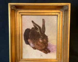 Young Hare By Durer Replica