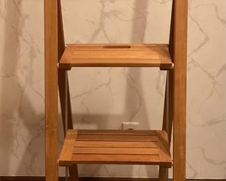 Wooden step stool