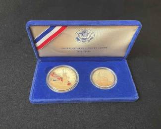 Ellis Island 1986 US Liberty Coins