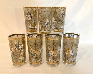 Old World Map Glasses