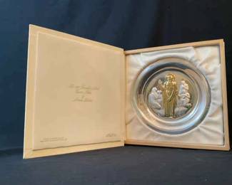 Sterling Silver 1974 Franklin Mint Easter Plate