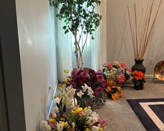 Silk flower arrangements