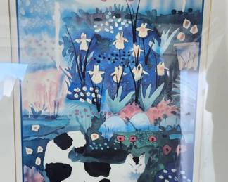 $25 Cat themed framed print