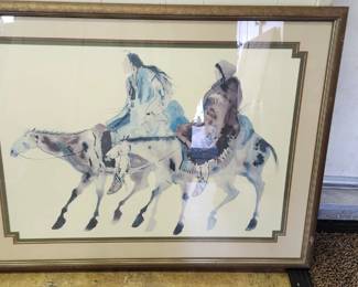$70 framed lithograph 