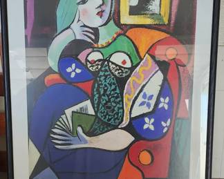 $75 framed 1986 Picasso Norton museum poster