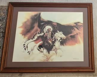 $80 framed Bev Doolittle fine art