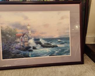 $200 Thomas Kinkade hand signed limited edition framed lithograph 