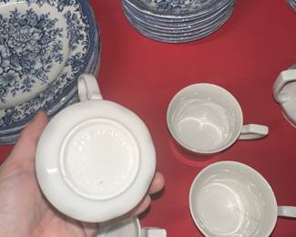 J G Meakin Blue and White
